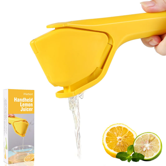 iHarbort Lemon Squeezer, Manual Lime Juicer Squeezer, Effortless Hand Citrus Press,Folds Flat Design For Saving Space Strorage, Easy to Use for Lemon, Lime, Cirtus, Orange, Fruits